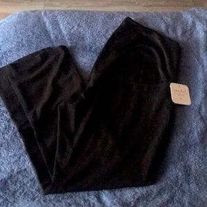 Size 18 black boot cut maternity stretchy pants